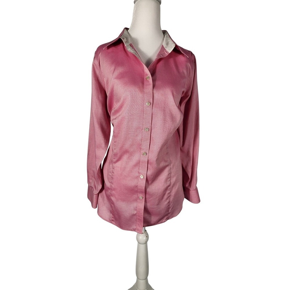 Talbots women"s Long Sleeve Button Down Shirt Career Office Pink Size Unknown - Picture 1 of 8